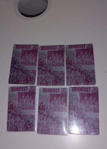  Manifest photocard PVC kaplamalı