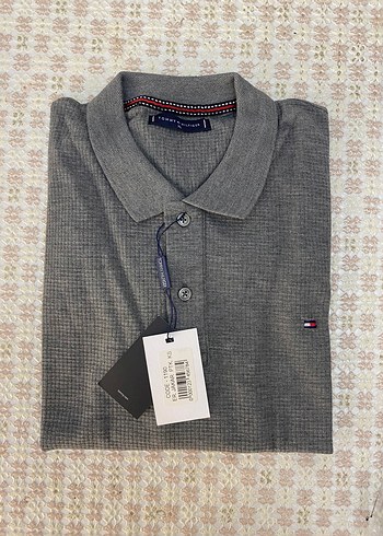 Erkek Gri Düğmeli Polo Tişört