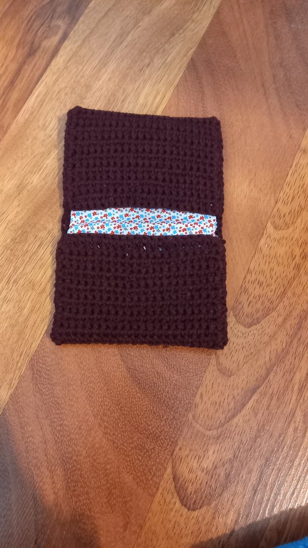 Nakışlı Örgü Bordo Kadın Küçük Kartlık - Görsel 2