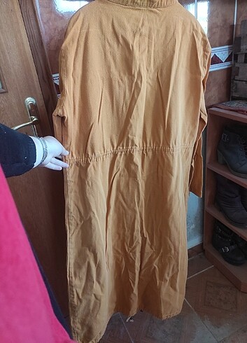 xxl Beden altın Renk Tesettür kap (pardesü)