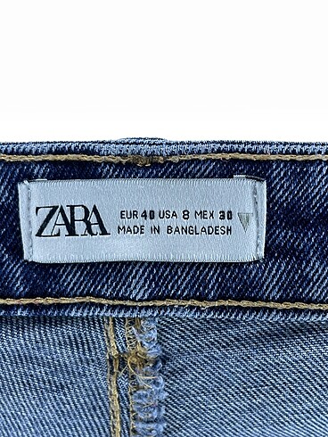 40 Beden lacivert Renk Zara Jean / Kot %70 İndirimli.