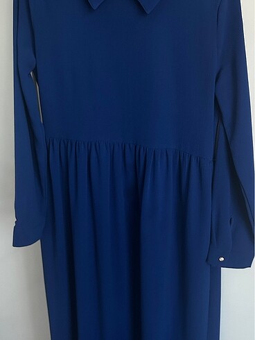 38 Beden Lacivert elbise