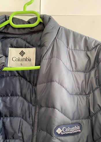 l Beden lacivert Renk Columbia Fermuarlı Erkek Mont