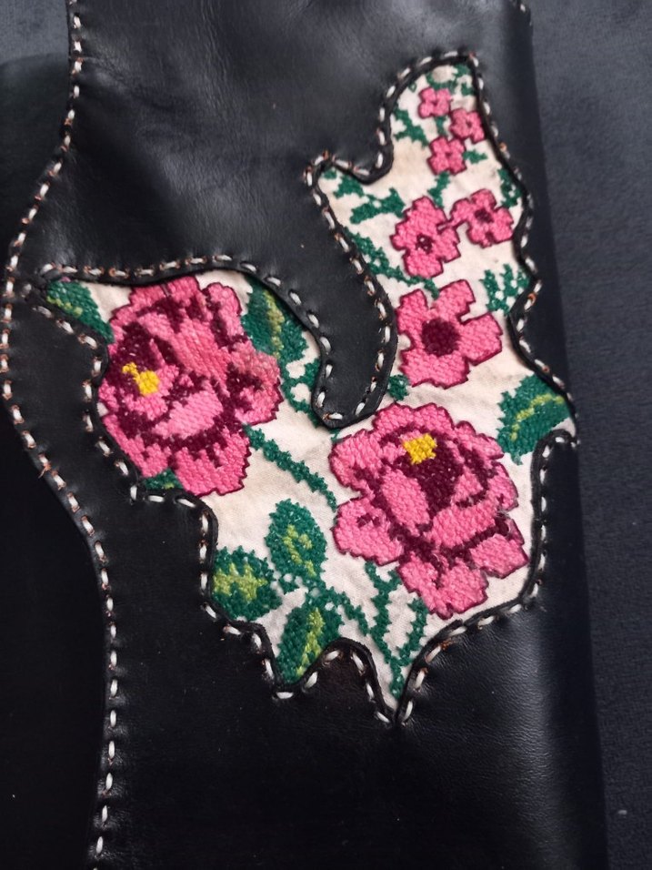 Nakışlı Deri Kadın Cüzdanı - Görsel 5