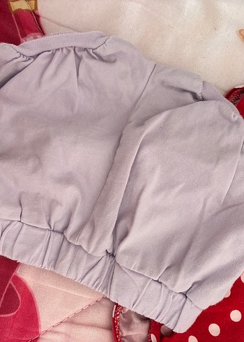 Kız Çocuk Gri Fırfırlı Pamuklu Şort - Görsel 3