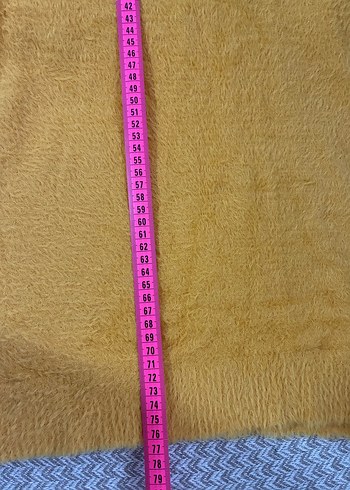 Sarı Kadın Triko Midi Kazak - Görsel 5