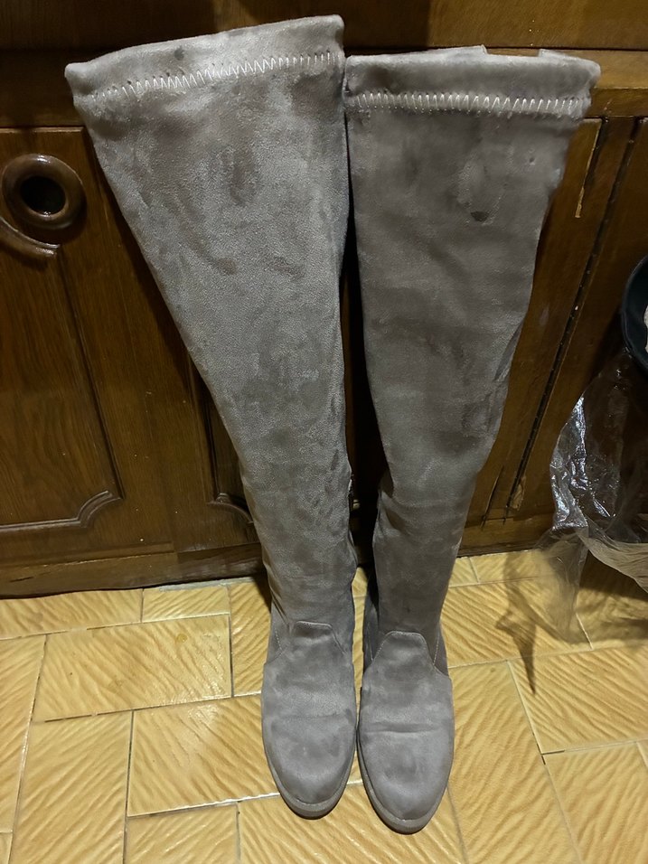 Erla Vizon Kadın Diz Üstü Süet Çizme - Görsel 5