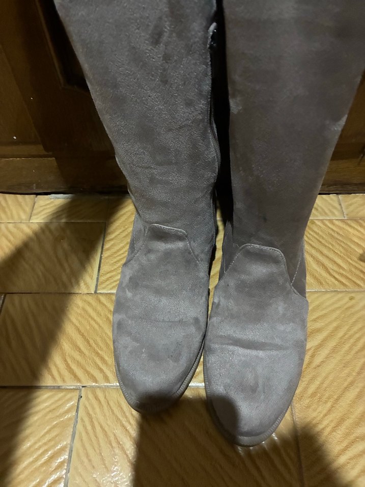 Erla Vizon Kadın Diz Üstü Süet Çizme - Görsel 4