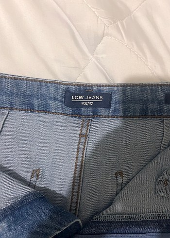 42 Beden Kadın Lacivert Geniş Kesim Midi Kot Pantolon