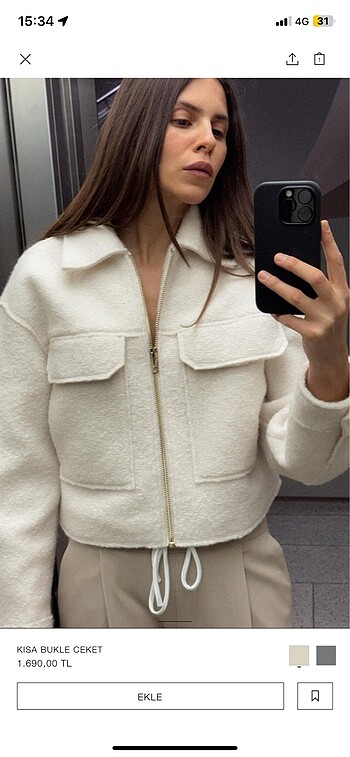 Zara crop ceket