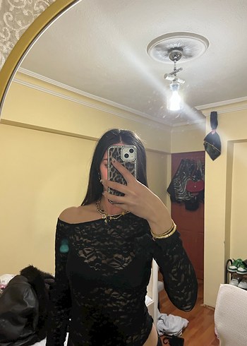 Siyah Dantel Detaylı Straplez Gotik Mini Elbise - Görsel 2