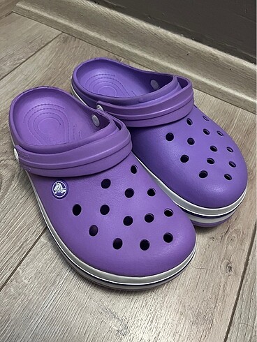 Mor crocs terlik