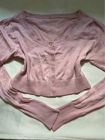 Crop hırka bluz