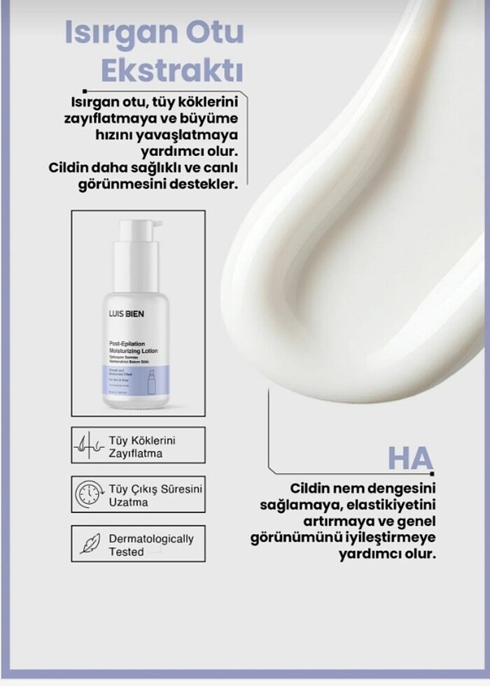 Epipasyon Sonrası Bakım Sütü - Görsel 3