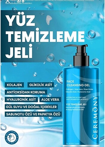 Ceremony yuz temizleme jeli