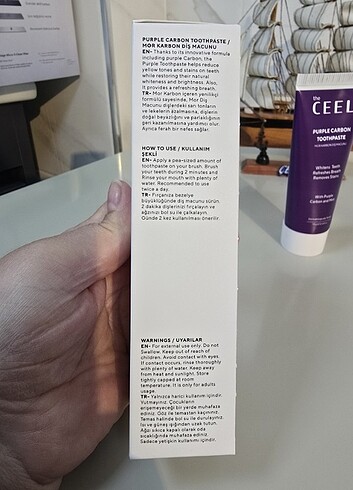 The Ceel Mor Karbon Dis Macunu ve Mor Karbon Dis Beyazlatma Tozu - Görsel 11