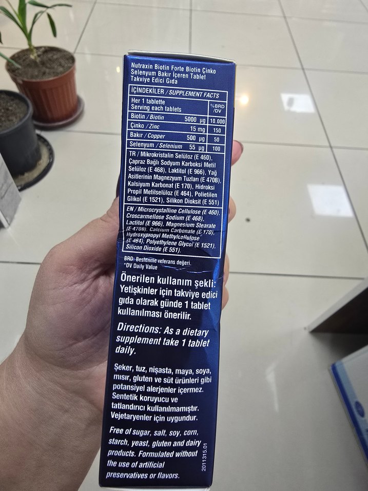 Nutraxin Biotin Forte 60 Tablet Saç ve Tırnak Bakımı - Görsel 5