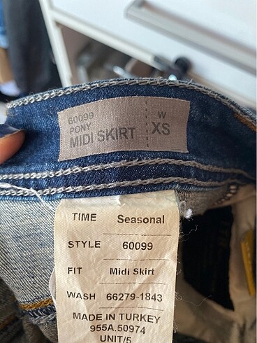 xs Beden lacivert Renk Mini kot etek