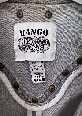 s Beden Gri Denim Düğmeli Kolsuz Yelek