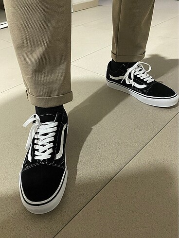 41 Beden siyah Renk VANS OLD SKOOL Ayakkabı Orijinal (Yeni)