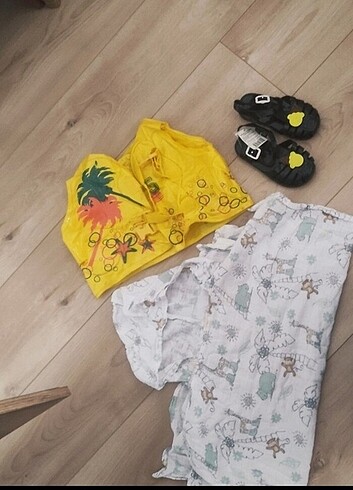Plaj sadelet şişme yelek havlu bez