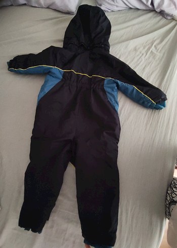 Mavi Kapüşonlu Kayak Tulumu - Görsel 5