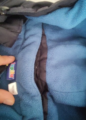 Mavi Kapüşonlu Kayak Tulumu - Görsel 4