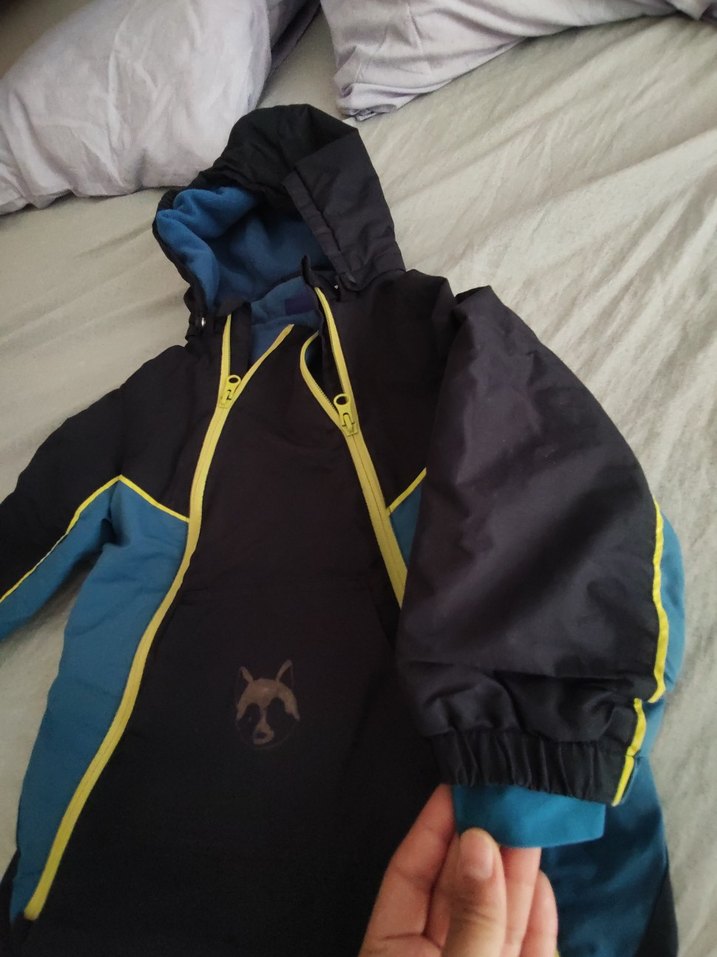 Mavi Kapüşonlu  Kayak Tulumu - Görsel 2