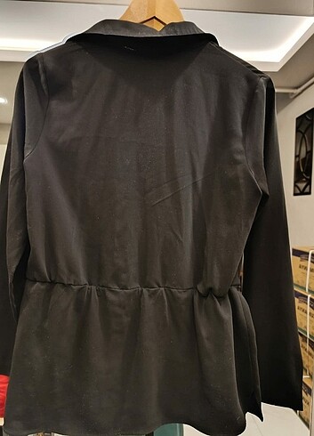 Zara Al marwah siyah gömlek tunik tesettür