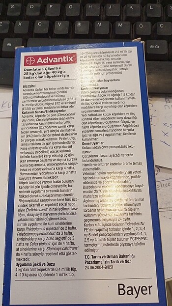  Köpek pire damlasi
