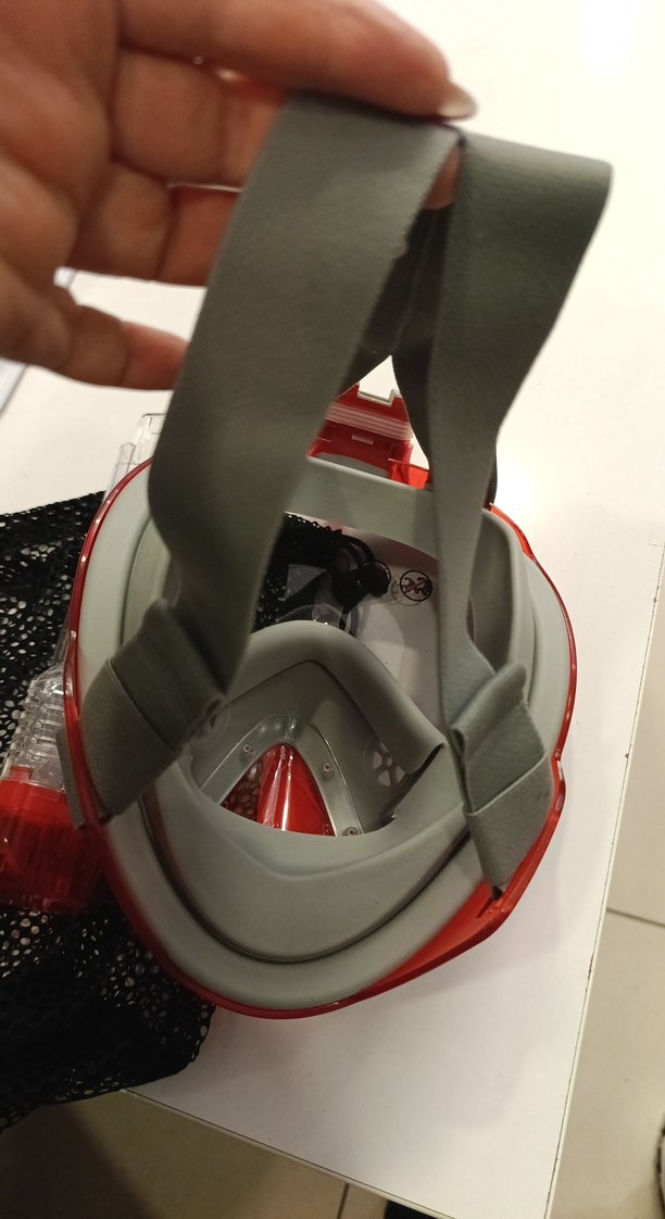 Kırmızı Fermuarlı Yüzme Maskesi - Görsel 2