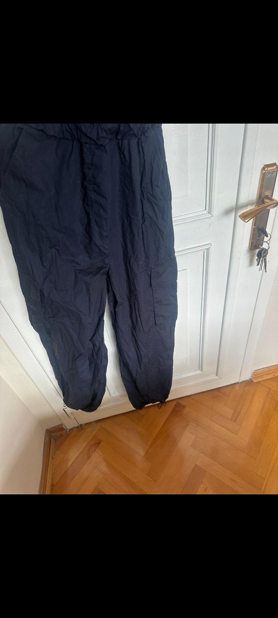 Siyah Kolsuz Kadın Midi Tulum - Görsel 3