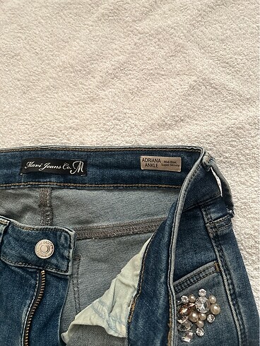 Mavi taşlı kot - Görsel 4