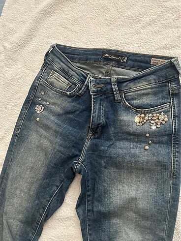 Mavi taşlı kot - Görsel 7