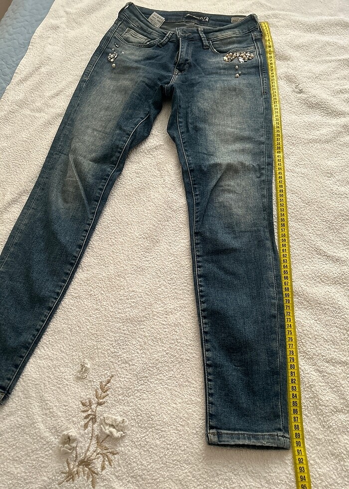 Mavi taşlı kot - Görsel 2