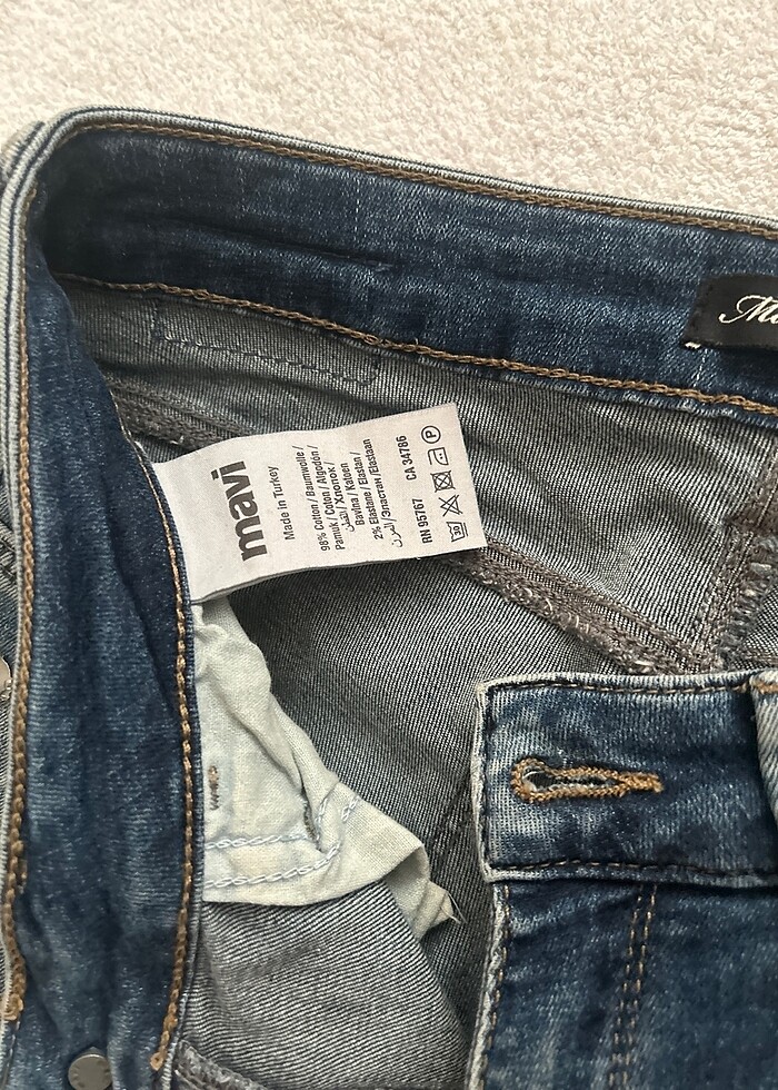 Mavi taşlı kot - Görsel 5