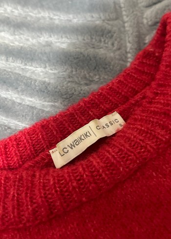 Kadın Vişne Çürüğü Yün Örgü Uzun Kollu Kazak - Görsel 3