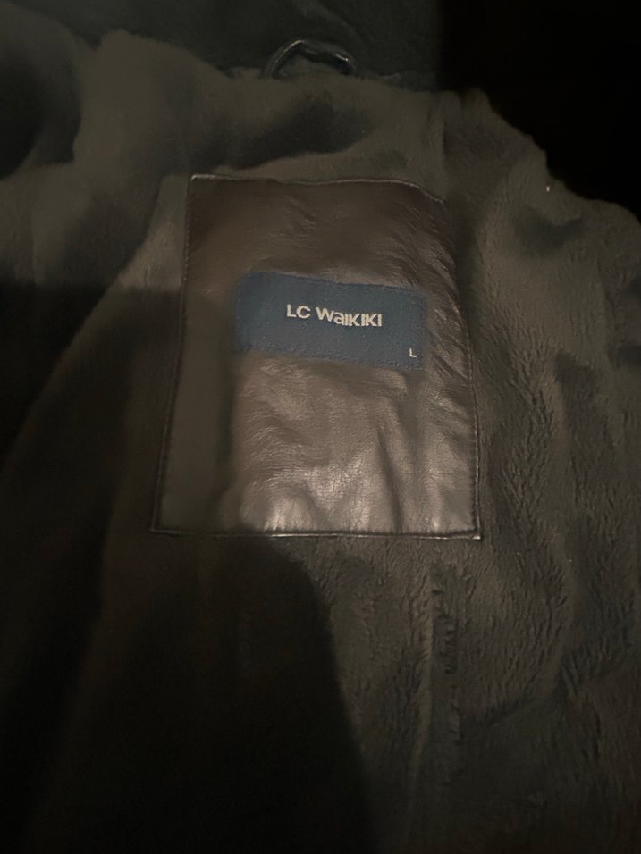 Kahverengi Kapüşonlu Deri Erkek Ceket - Görsel 3