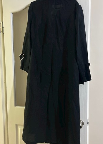 Siyah Keten Pardesü - Görsel 3