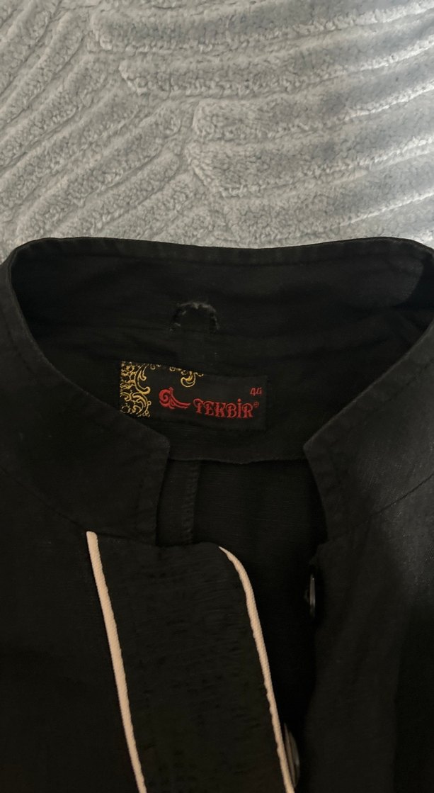 Siyah Keten Pardesü - Görsel 4