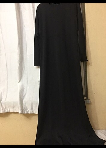 m Beden Düz siyah elbise