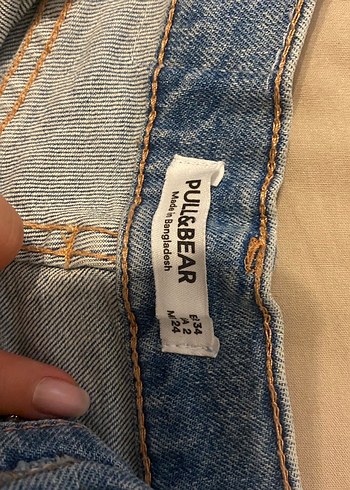 Pull and Bear Pull&Bear Mavi Kadın Kot Şort, Normal Boy