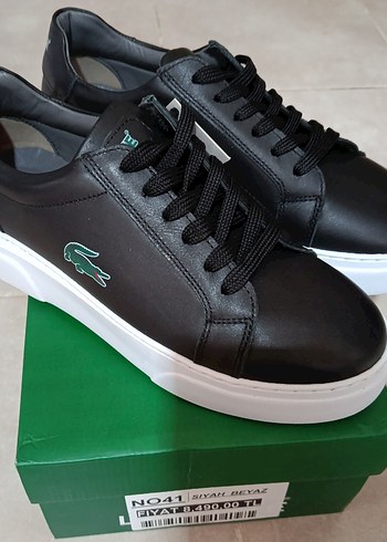 Lacoste Siyah Deri Sneaker
