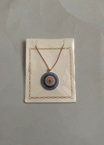 925 ayar gümüş Nakışlı Boncuklu Bohem Kolye