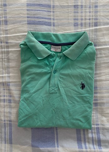 U.S. Polo Assn. Erkek Yeşil Kısa Kollu Polo Tişört