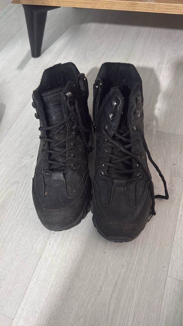 Siyah Bağcıklı Erkek Kauçuk Bot - Görsel 2