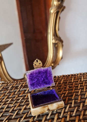 Antika kemik prinç küçük takı kutusu - Görsel 3