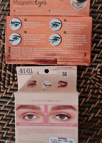 Bej Manyetik ve Doğal Görünümlü Takma Kirpikler - Görsel 3