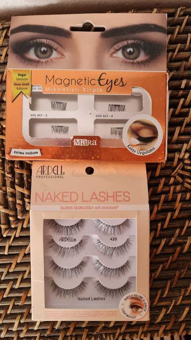Bej Manyetik ve Doğal Görünümlü Takma Kirpikler - Görsel 2