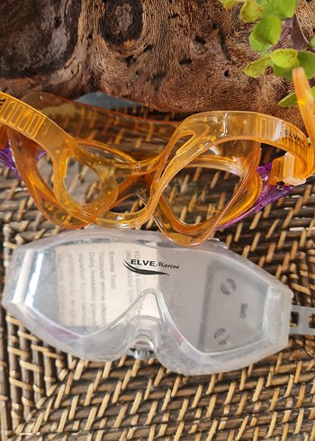 Renkli Tie-Dye Desenli Yüzücü Gözlüğü - Görsel 3